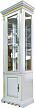 Шкаф с витриной Милана 1С П 396.09-01 (левый) слоновая кость с золочением